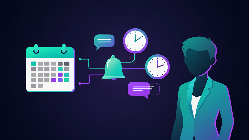 Appointment Reminder Automation for Small Businesses: A Simple Way to Reduce Admin Work Calendar, clock, notification bell, and message icons representing automated appointment reminders for small businesses