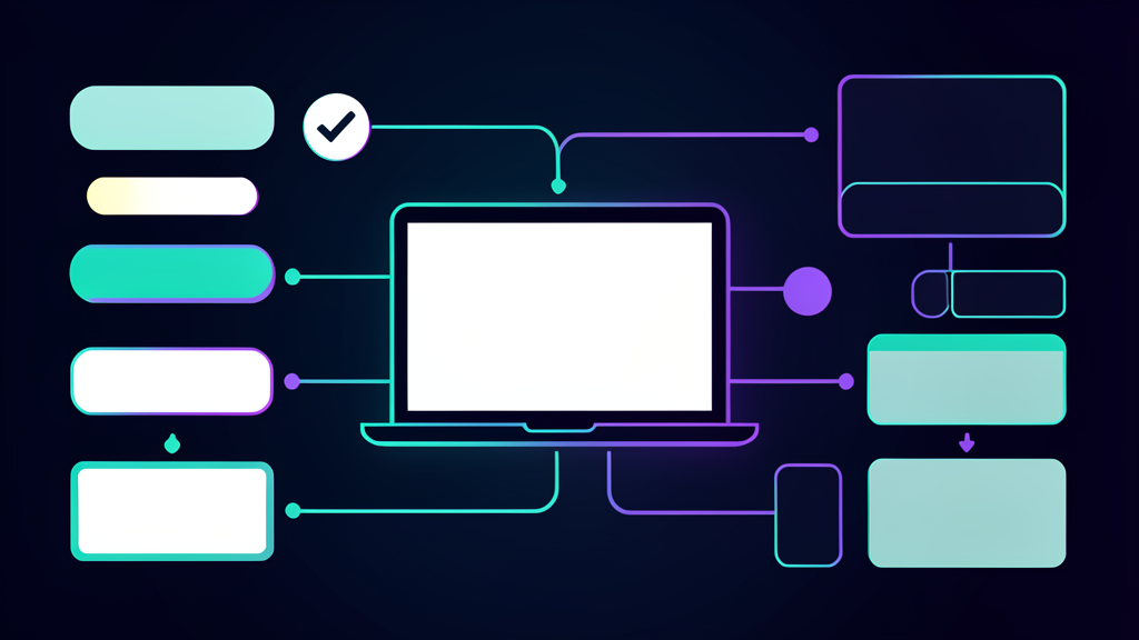 Abstract workflow dashboard illustration for simple lead status tracking automation